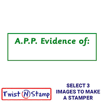 A.P.P. Evidence of: Twist N Stamp Brick - Green