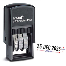 Adjustable Date Stamper - Black - 20mm
