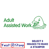 Adult Assist Work Dolphin Stamper - Twist N Stamp