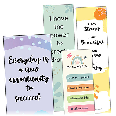 8 Positive Affirmation Bookmarks