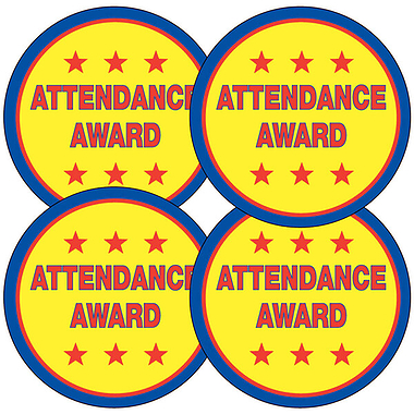 Attendance Award Stickers (35 Stickers - 37mm)