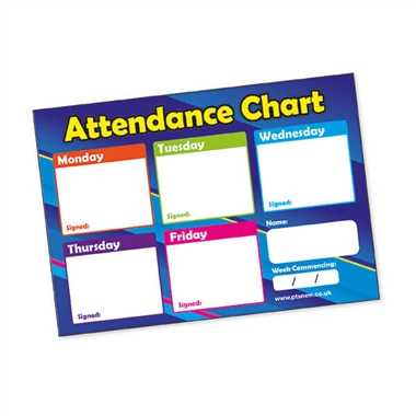 Attendance Chart (20 Cards - A6)