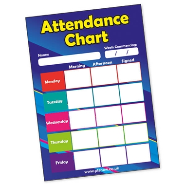 Attendance Chart Cards (20 Cards - A5)