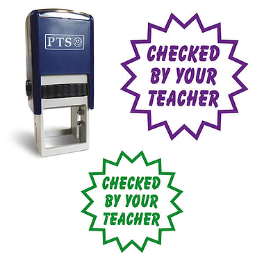 Checked By Your Teacher Stamper - 25mm