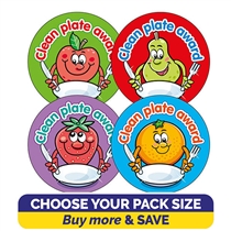 Clean Plate Award Stickers - 32mm