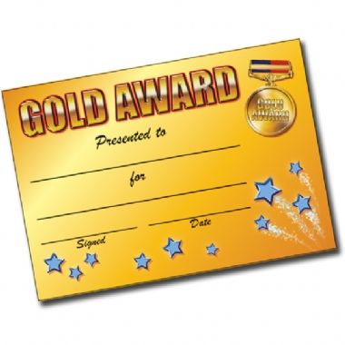 Gold, Silver, Bronze Certificates Value Pack (120 Certificates - A5)