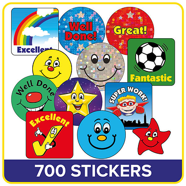Classic Stickers Value Pack (700 Stickers)