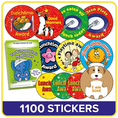 Lunchtime Value Pack (1100 Stickers - Praisepad)