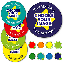 Design Your Own Stickers - Colour Mix (35 Stickers - 37mm)