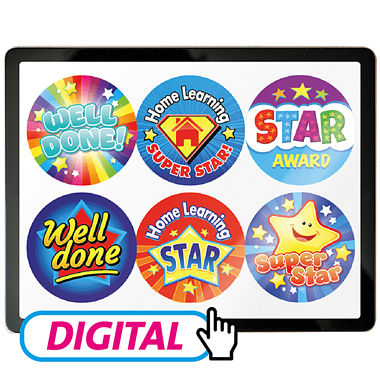 Digital Home Learning Sticker Pack (12 designs)FOLLOW by Email WITHIN 24 hrs
