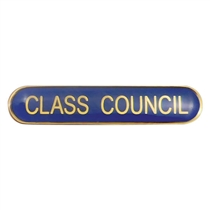 Enamel Class Council Bar Badge - Blue - 45 x 9mm