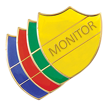 Enamel Monitor Shield Badge