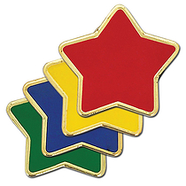 Enamel Star Badge - 23mm