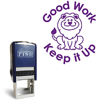 Good Work Lion Stamper - Purple - 25mm