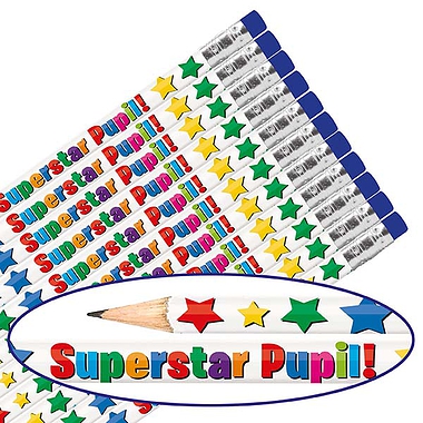 Superstar Pupil Pencils (Pack of 12)