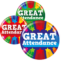 Great Attendance Badges (Pack of 10)