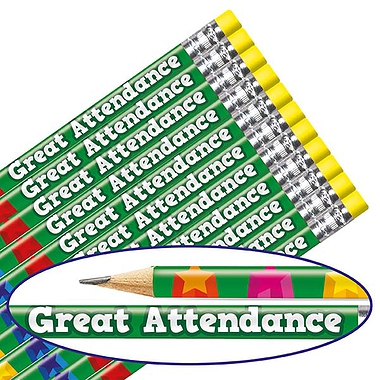 Great Attendance Pencils (12 Pencils) 