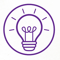 Great Ideas Light Bulb Stamper - Purple - 25mm