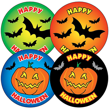 Halloween Stickers (35 Stickers - 37mm)