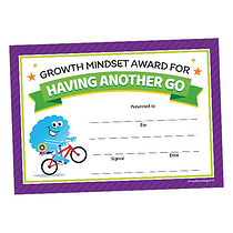 Having Another Go Certificates - Growth Mindset (20 Certificates - A5)