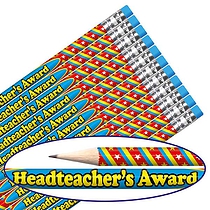 Headteacher's Award Metallic Pencils (12 Pencils) Brainwaves 