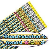 Headteacher's Award Metallic Pencils DUE BACK MARCH / TRY GP50  (12 Pencils) Brainwaves