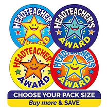 Headteacher's Award Stickers (37mm)