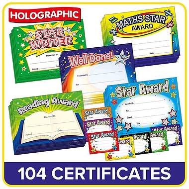 Holographic Certificates Value Pack (100 Mixed Certificates - A5)