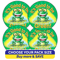 Holographic It's Good to be Green Stickers (37mm)