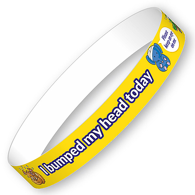 I bumped my head today Wristbands (10 Wristbands - 265mm x 18mm)