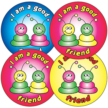 I'm a good friend stickers - Alien (35 Stickers - 37mm)