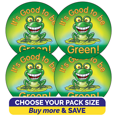 It's Good to be Green Stickers (37mm)