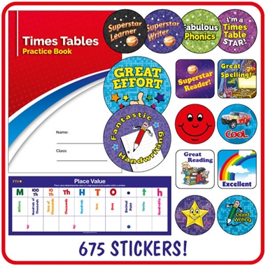 Key Stage 2 Value Pack (675 Stickers, Poster, Praisepad and Practice Book)