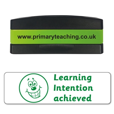 Learning Intention Achieved Stakz Stamper - Green - 44 x 13mm