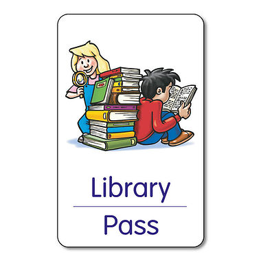 Library Pass - Plastic Class Pass (10 Wallet Size Cards)