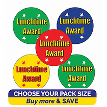 Lunchtime Award Stickers - 25mm