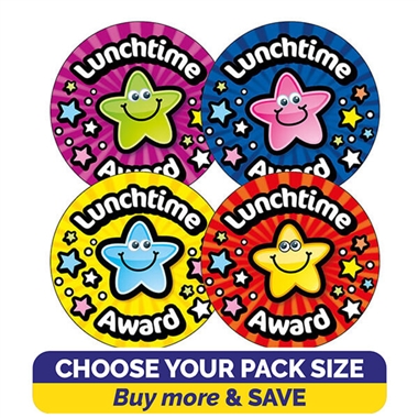 Lunchtime Award Stickers (32mm) Brainwaves