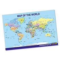 Map of the World Poster - Political (A2)