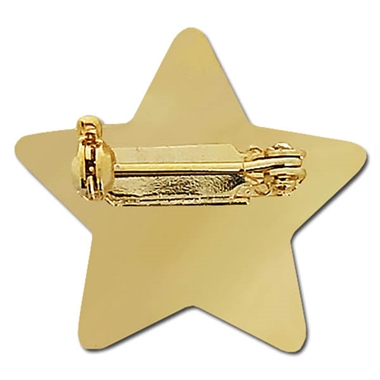 Gold 3D Star Badge - Gold Metal