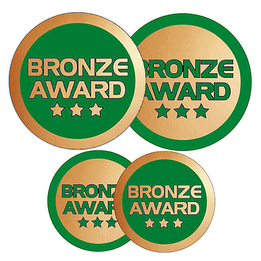 Metallic Bronze Award Stickers