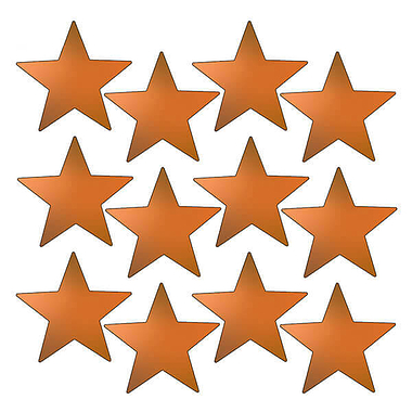 Metallic Bronze Star Stickers (140 Stickers - 20mm) 