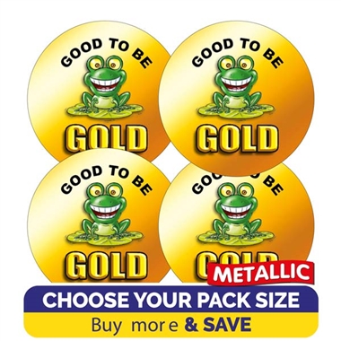 Metallic Good to be Gold Stickers (37mm)