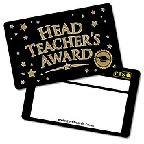 Metallic Head Teacher's Award CertifiCARDS (10 Wallet Sized Cards)