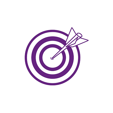 Mini Target Stamper - Purple - 10mm