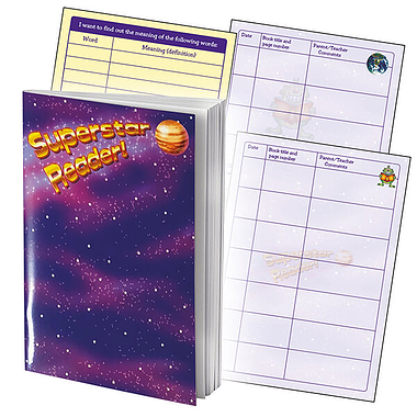 Reading Record Book - Superstar Reader (A5 - 40 Pages)