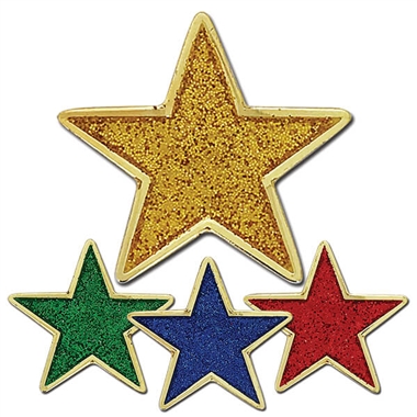 Glitter Star Badge (25mm)