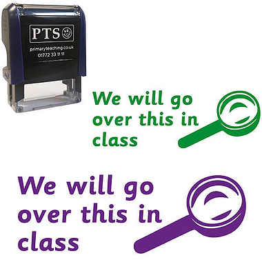 We Will Go Over This in Class Stamper (38mm x 15mm)