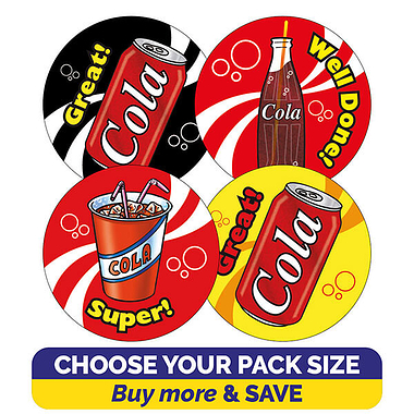 Scented Cola Stickers (32mm)