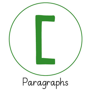 Paragraphs Bracket Stamper - Pedagogs - Green - 25mm
