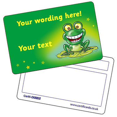 Personalised Frog CertifiCARD - Eco